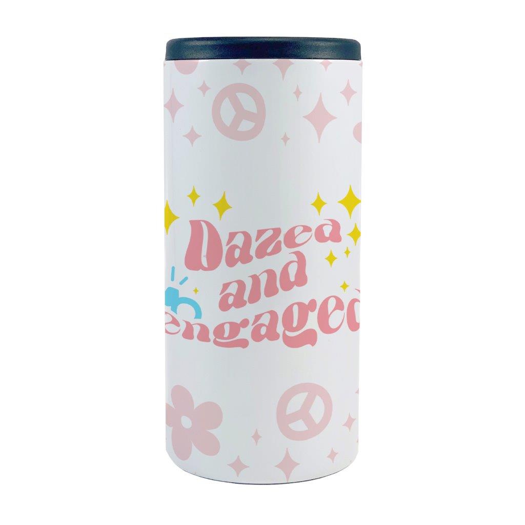 Bridal Party Collection (Dazed and Engaged) 12 oz Stainless Steel Slim Can Cooler SSKOOW0008